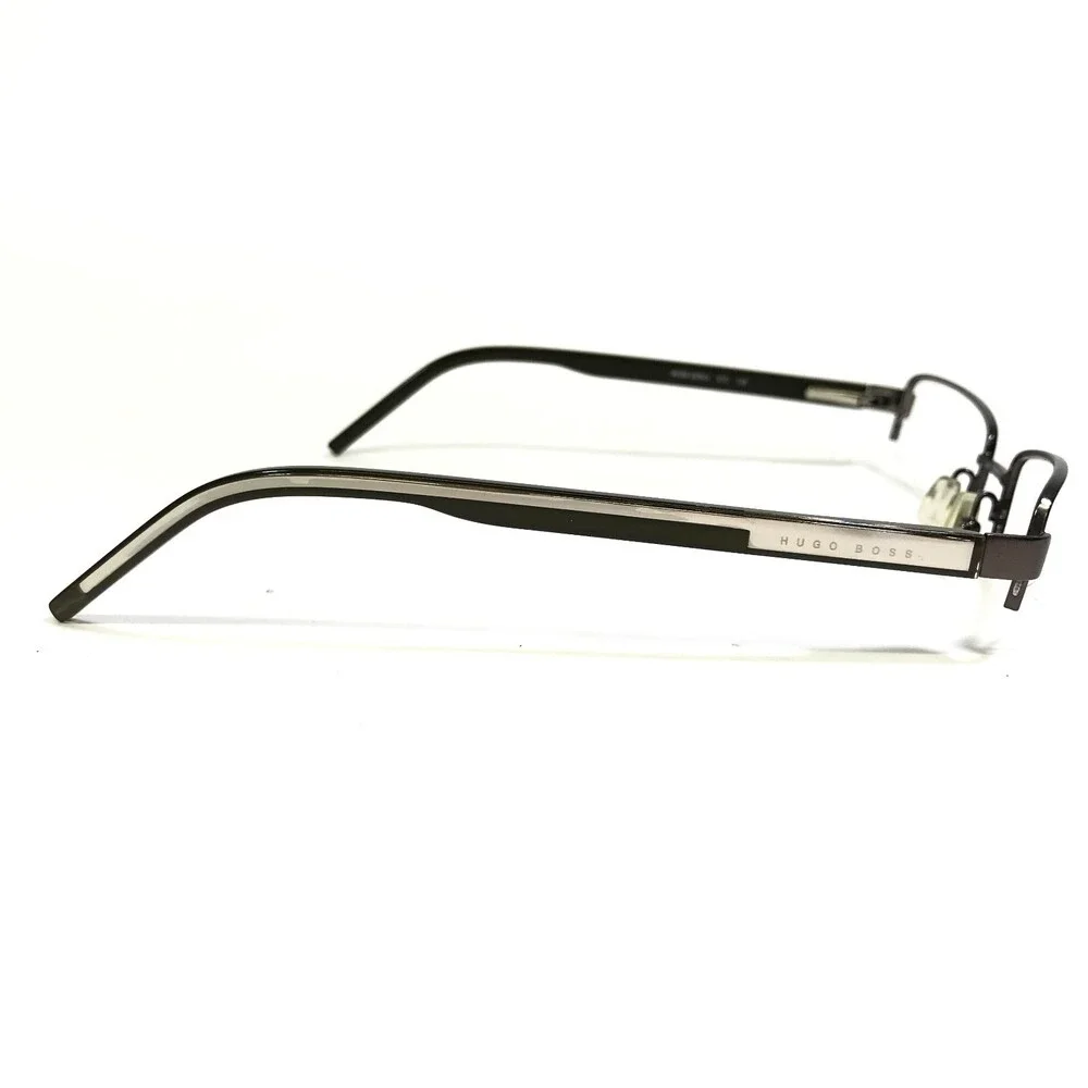 HUGO BOSS Eyeglasses Frames 0228/U 31C Gray Green Rectangular Half Rim 52-19-140